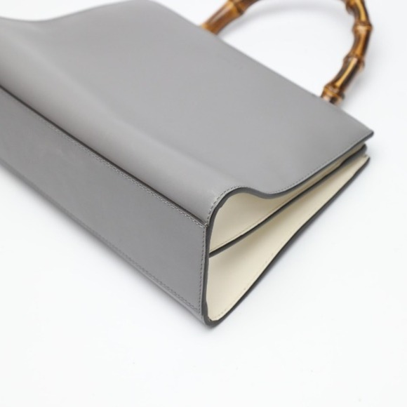 GUCCI Gray Bamboo Bag - Picture 7 of 16
